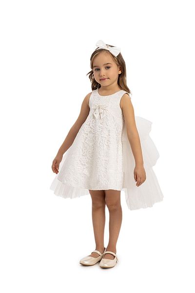 Pamina Baby Girl Tulle Dress 6-24 Months Ecru 6-Piece