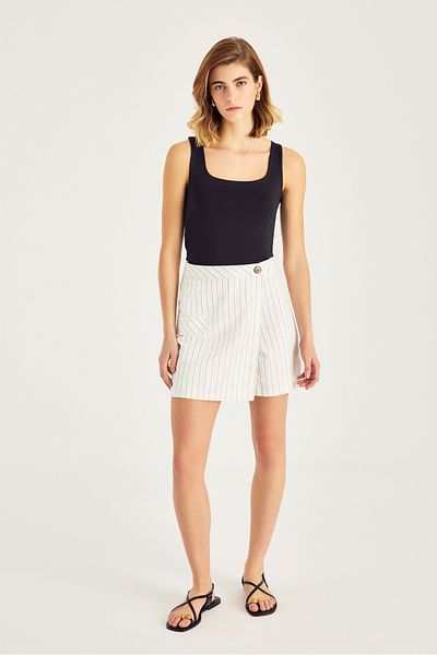 Naramaxx Linen Blended Shorts Skirt