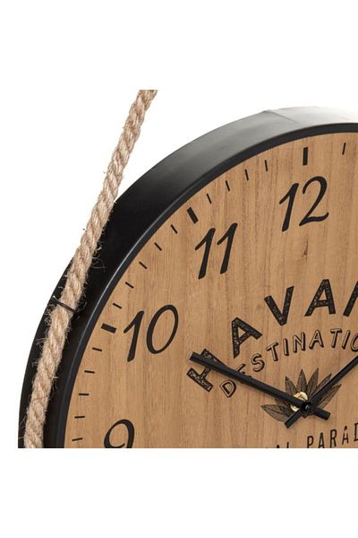 Atmosphera Cuba Stunning Pulley Design Round Analog Wall Clock 40cm