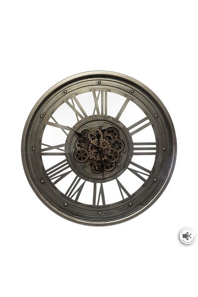 Atmosphera Gaby Elegant Design Round Mechanical Metal Wall Clock 80cm