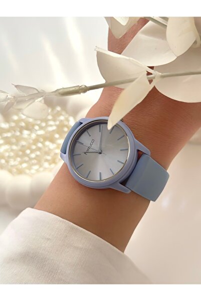 Ferrucci FERRUCCİ-(MAVİ RENK) silikon kordon kadın kol saati