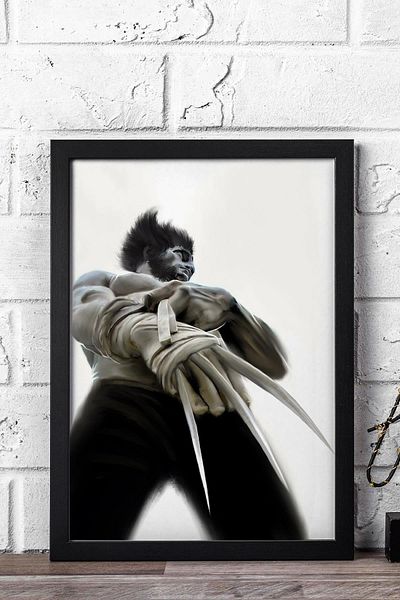 Saturn Pictură înrămate X-Men The Wolverine - Pictură poster film Marvel
