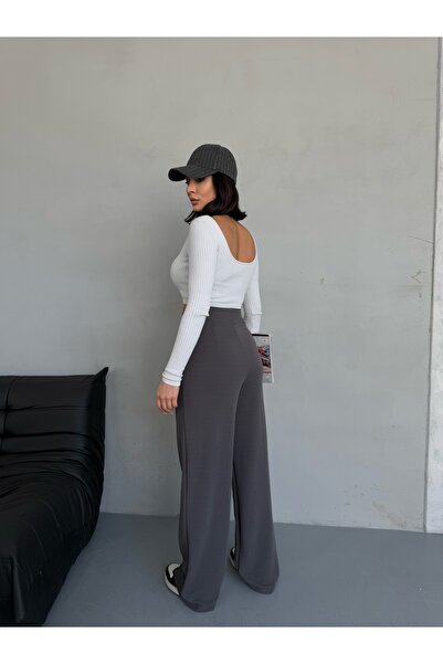 BACK Регульовані штани з еластичним поясом і лайм-зеленими вставками