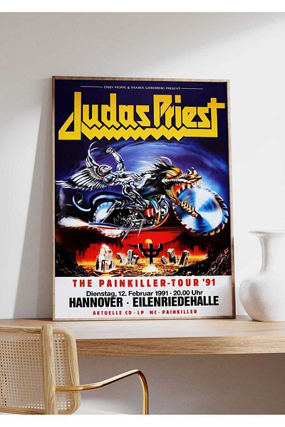 House Gorgeous Poster retro fără rame cu design de concert Judas Priest