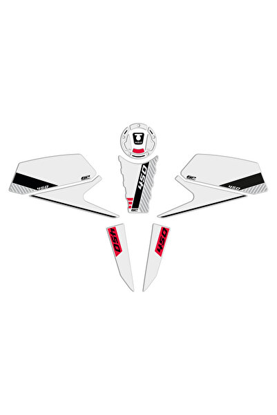 GP KOMPOZİT GP Kompozit CF Moto 450 NK 2024 Uyumlu Tank Pad Beyaz