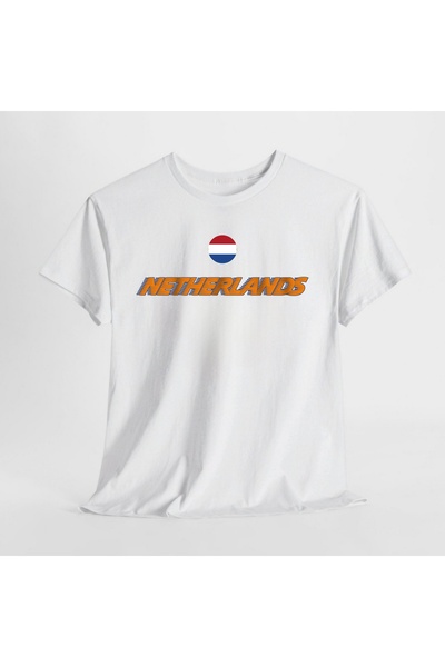 SARI NETHERLANDS HOLLANDA ARMA T-SHIRT 100% pamuk
