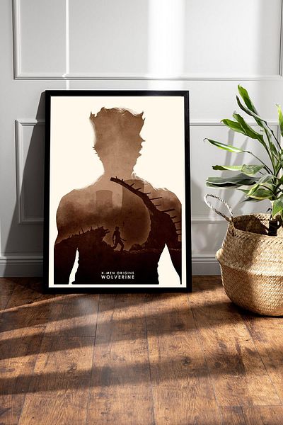 Saturn Pictură înrămată X-Men Wolverine - Pictură poster film Marvel