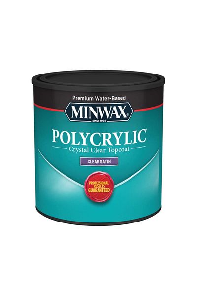 Minwax طلاء علوي من مادة البولي أكريليك عالية الجودة على أساس مائي 0.5 نقطة