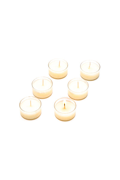 Missi 6'lı Black Vanilya Kokulu Bitkisel Tealıght Mum Seti