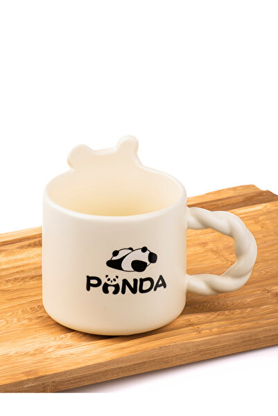 MUKKO HOME 3D Panda Embossed Porcelain Mug – 360ml, Cute and Stylish Design