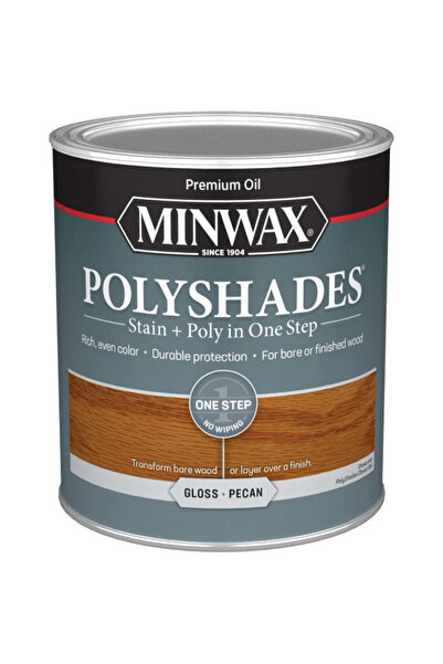 Minwax صبغة الخشب اللامعة من مجموعة بوليشادز بريميوم أويل 946 مل