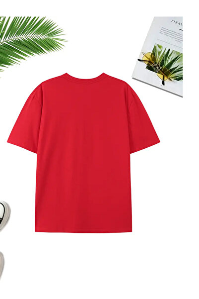 EXPECTED Unisex Lover Couple Friend Combination Hearts Printed Oversize Cotton T-Shirt 2 Pieces