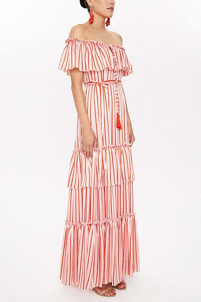 SOCIETA Belted Off Shoulder Dress - 93231