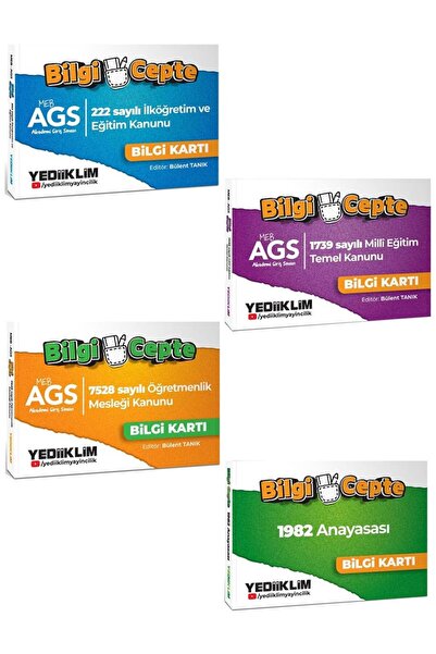 Yediiklim Yayınları MEB AGS 222 - 1739 - 7528 - Sayılı Kanun ve 1982 Anayasas...