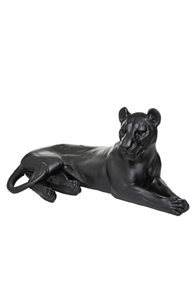 Atmosphera تمثال أيلان المزخرف المصنوع من مادة البولي ريزين على شكل نمر متكئ