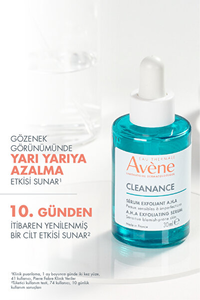 Avene Cleanance Cilt Kusurları Karşıtı A.H.A İçeren Peeling Etkili Serum 30 ml