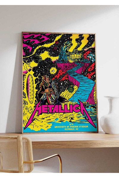 House Gorgeous Poster retro fără rame cu design de concert Metallica nr:1
