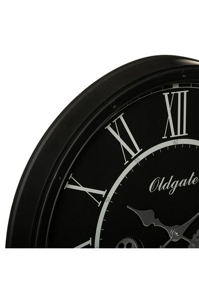 Atmosphera Loann Round Analog Wall Clock with Visible Moving Gears 76cm