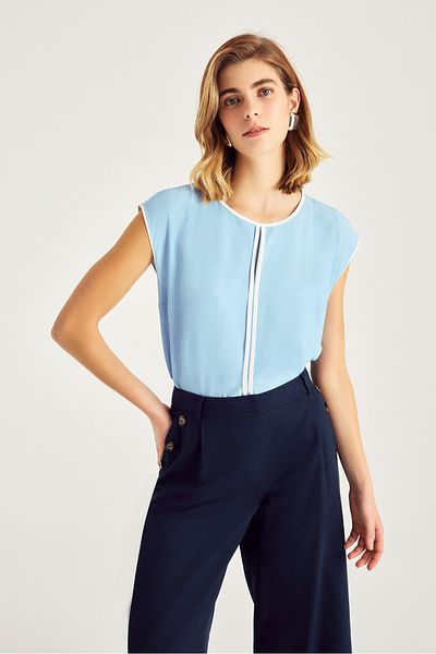 Naramaxx Contrast Stripe Blouse