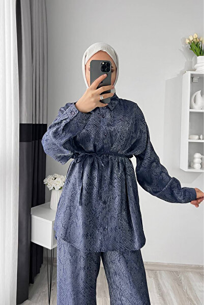 Neşeli Butik Set de două îmbrăcăminte jacquard pentru femei NMS053