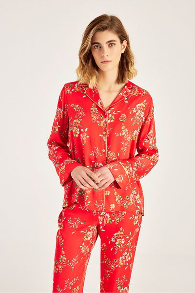 Naramaxx Long Sleeve Patterned Pajama Set