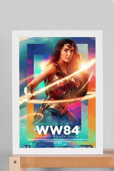 Saturn Επιτραπέζιο με κορνίζα Wonder Woman 1984 - Επιτραπέζια αφίσα ταινίας