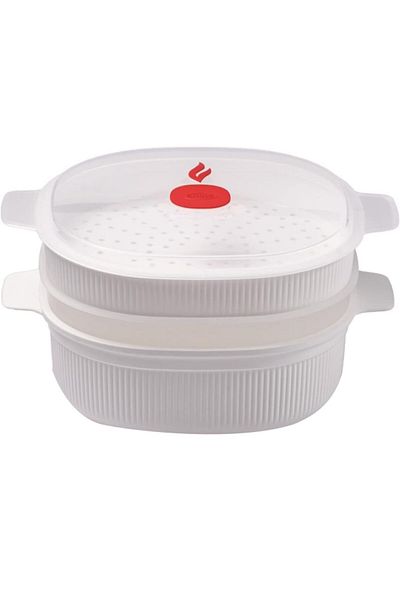 Snips BPA-Free Dishwasher Safe Dish Steamer for Microwave 4 Liter