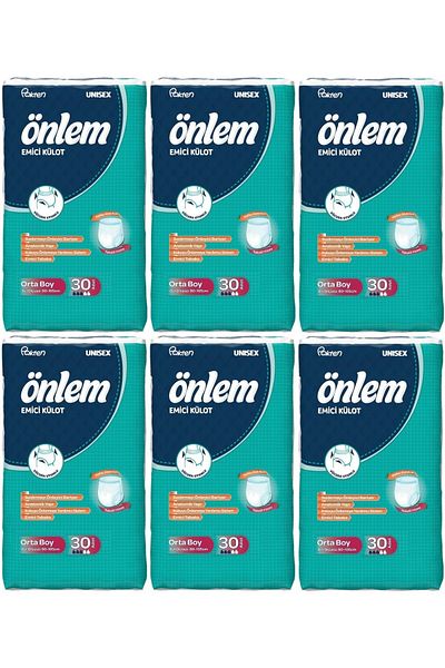 ÖNLEM Absorbent Panties Patient Diaper Medium Medium 180 Pieces