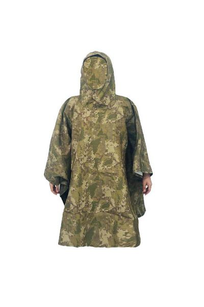 SINGLE SWORD Military Poncho Raincoat Camouflage Pattern