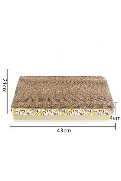 Choice CW013-rectangle Cat Toys Pet Cat Scratching Board Corrugated Cardboard Pad Grinding Nails Interactiv