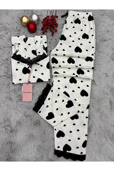 pijamaworld SET DE PIZAMA CU ȘASE LUNGURI DE VISCOSA MOALE CU CUREA DE SNA