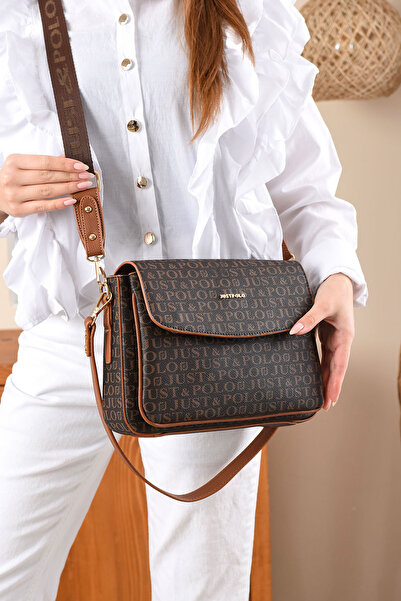 Just Polo Kadın Uzun Çapraz Askılı 3 Bölmeli Omuz & El Çantası