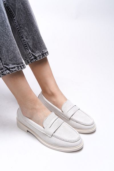 Riccon Γυναικείο Loafer Μπεζ Suatlı Mylmadia 0012665   μοντελοποιημένο