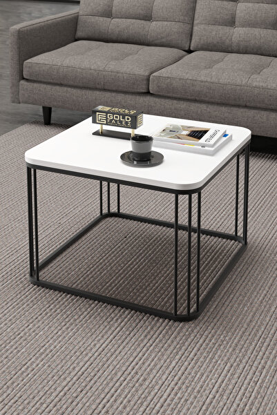 GOLDFALEZ Orta Sehpa Tekli Alize Beyaz