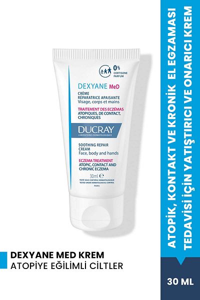 Ducray كريم العناية لإصلاح الأكزيما التأتبي والمزمن من ديكسيان ميد 30 مل