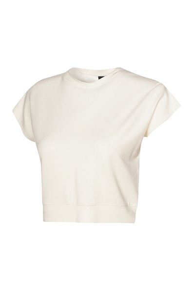 hummel Tricou alb cu gât rotund pentru femei Allessia Crop