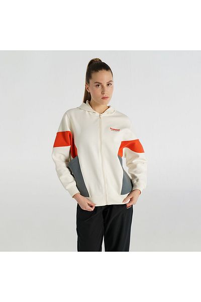 hummel Γυναικείο μπουφάν με κουκούλα εκρού Pura