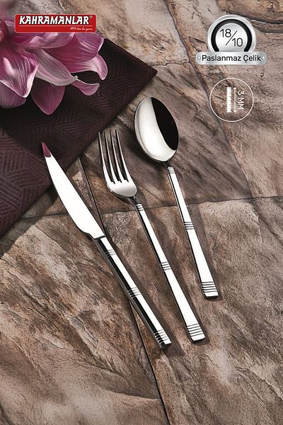 Kahramanlar Tita 60 Piece Fork Spoon Set Boxed