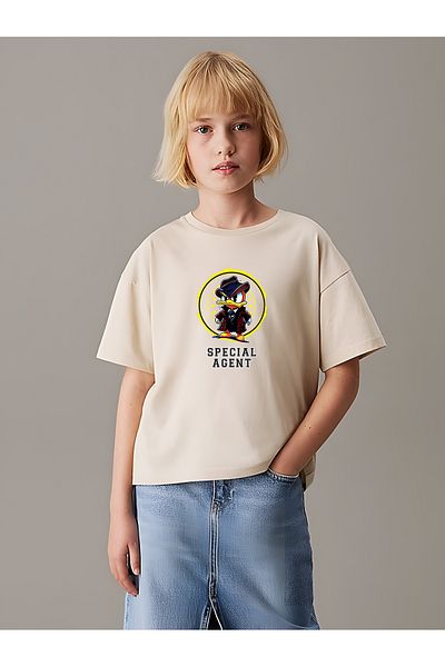 uyguntarz Kinder-T-Shirt aus Baumwolle mit Enten-Aufdruck
