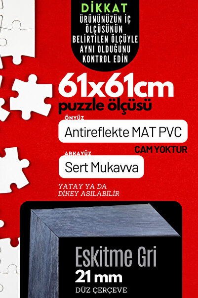 AtlasSG 21mm- 61x61 Cm Antireflekte Mat Pvc Li Fotoğraf 1000 parça Puzzle Bel...