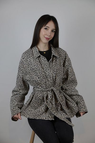 Flow Belted Leopard Jacket