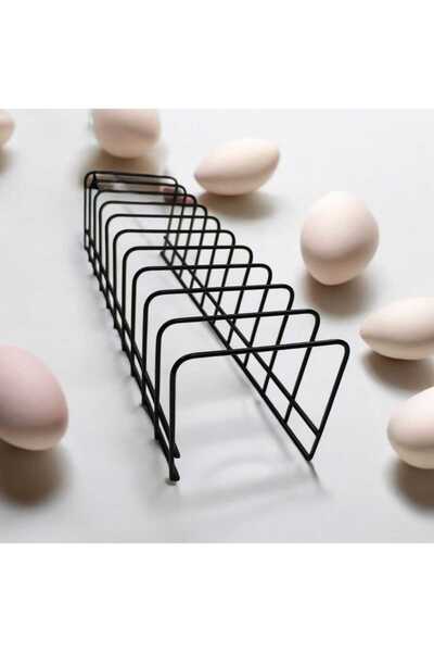 Generic Brand 10 حجرة حامل أطباق معدنية سوداء
