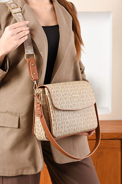Just Polo Kadın Uzun Çapraz Askılı 3 Bölmeli Omuz & El Çantası