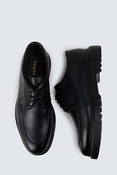 Deery Повсякденні чоловічі туфлі з натуральної шкіри темно-синього кольору