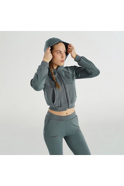 hummel Γυναικείο μπουφάν Alpa με γκρι κουκούλα