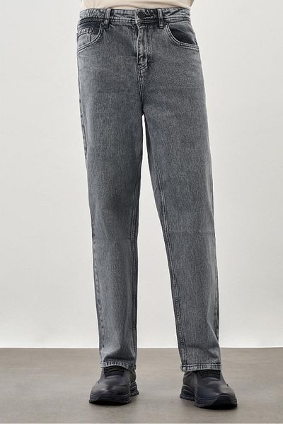 İmza Μαύρο ίσιο κορδόνι βαμβακερό 5 τσέπες Oversize Casual τζιν παντελόνι 1023245156