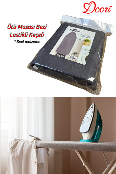 Doori Ütü Masa bezi ütü masası Kılıfı  Yanmaz Yapışmaz kumaş  Özel Keçeli Pam...