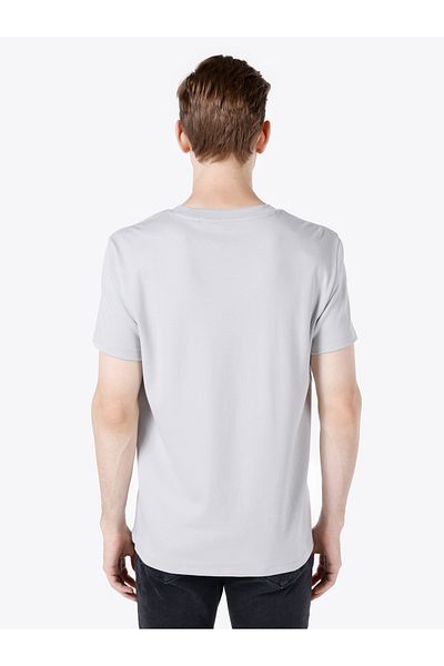 Colin's Regular Fit Round Neck Plain Men's Gray Short Sleeve T-Shirt Cl 1063413
