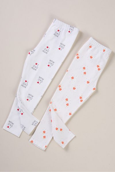 Bondberro Set of 2 Interlock Combed Cotton Baby and Child Tights 0-4 Years 100% Cotton