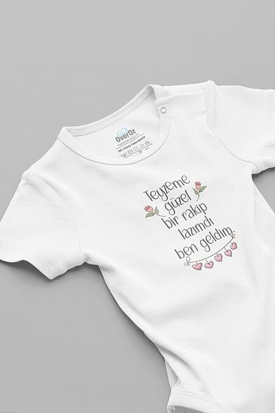 Overoz 100% Organic Cotton Baby Bodysuit and Bodysuit 5908-Teyze